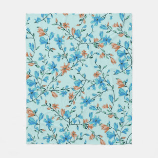 Einfach Vintag: Blumenmuster Fleecedecke