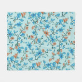 Einfach Vintag: Blumenmuster Fleecedecke (Vorderseite (Horizontal))