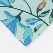 Einfach Vintag: Blumenmuster Fleecedecke (Ecke)