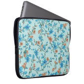 Einfach Vintag: Blumenmuster Laptopschutzhülle (Vorne Rechts)