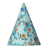 Einfach Vintag: Blumenmuster Partyhütchen (Rückseite)