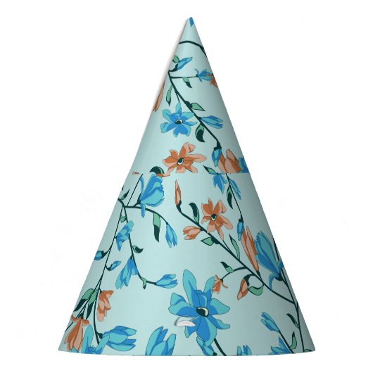 Einfach Vintag: Blumenmuster Partyhütchen (Links)