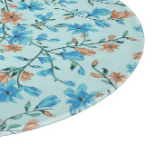 Einfach Vintag: Blumenmuster Schneidebrett (Ecke)