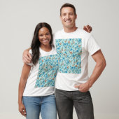 Einfach Vintag: Blumenmuster T-Shirt (Unisex)