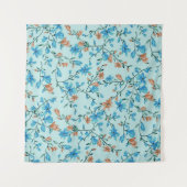 Einfach Vintag: Blumenmuster Wandteppich (Vorderseite (Horizontal))
