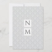 Einfach Vintager Deko Light Gray Einladung (Rückseite)