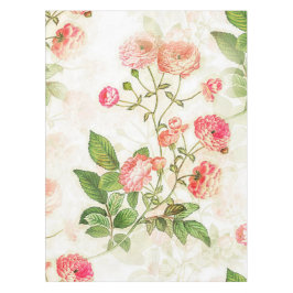 Einfach Vintages Viktorianisches rosa Blumendesign Tischdecke