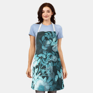 Einfach Vintages Viktorianisches Weiß-Blumendesig Schürze