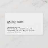 einfach visitenkarte (Rückseite)