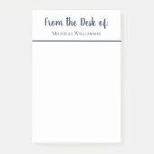 Einfach vom Schreibtisch aus Elegantes Skript Post-it Klebezettel (Vorderseite)