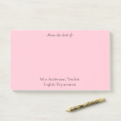 Einfach vom Schreibtisch des Lehrers Post-it Klebezettel (Auf Schreibtisch)