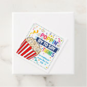 einfach vorbei sagen Dank Popcorn Freiwilligen Geschenkanhänger (Beispiel)