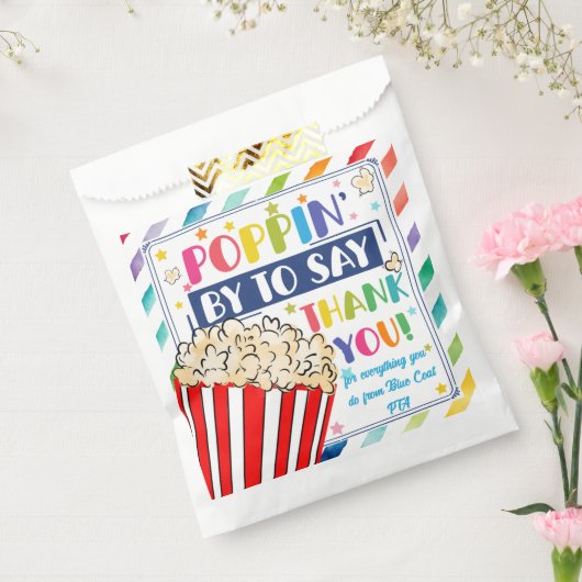 einfach vorbei sagen Dank Popcorn Freiwilligen Geschenktütchen (Versiegelt)