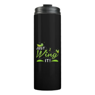 Einfach warten - Grasshopper Behalte, Zitat zu pro Thermosbecher