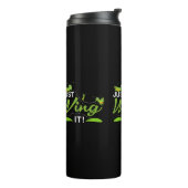 Einfach warten - Grasshopper Behalte, Zitat zu pro Thermosbecher (Nach links gedreht)