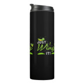 Einfach warten - Grasshopper Behalte, Zitat zu pro Thermosbecher (Nach rechts gedreht)