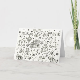 Einfach Weihnachten auf einer Grußkarte. Karte