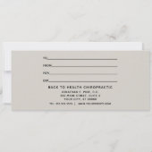 Einfach Weihnachts Chiropraktisches Geschenkgutsch (Rückseite)