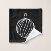 Einfach Weihnachtskollektion - Bauble Badhandtuch Set (Waschlappen)