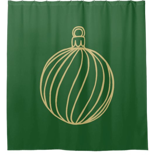 Einfach Weihnachtskollektion - Bauble Duschvorhang (Vorderseite)