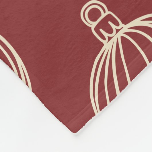 Einfach Weihnachtskollektion - Bauble Fleecedecke (Ecke)