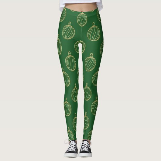 Einfach Weihnachtskollektion - Bauble Leggings (Vorderseite)