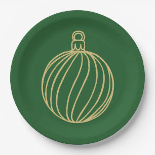 Einfach Weihnachtskollektion - Bauble Pappteller
