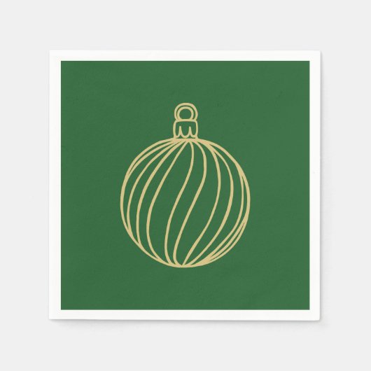 Einfach Weihnachtskollektion - Bauble Serviette (Vorderseite)