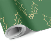 Einfach Weihnachtskollektion - Holly Geschenkpapier (Rolleneckpunkt)