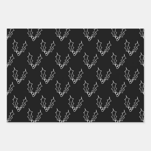 Einfach Weihnachtskollektion - Holly Geschenkpapier Set (Vorderseite 2)