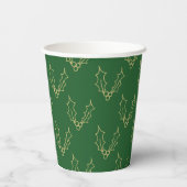 Einfach Weihnachtskollektion - Holly Pappbecher (Rückseite)