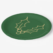 Einfach Weihnachtskollektion - Holly Pappteller (Schrägansicht)