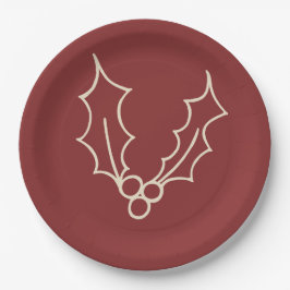 Einfach Weihnachtskollektion - Holly Pappteller