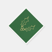 Einfach Weihnachtskollektion - Holly Serviette (Ecke)