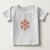 Einfach Weihnachtskollektion - Schneeflocke Baby T-shirt (Vorderseite)