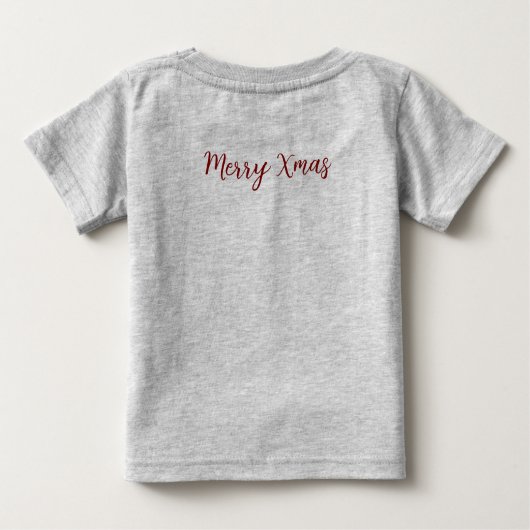 Einfach Weihnachtskollektion - Schneeflocke Baby T-shirt (Rückseite)