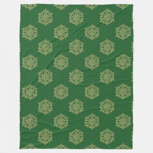 Einfach Weihnachtskollektion - Schneeflocke Fleecedecke (Vorderseite)