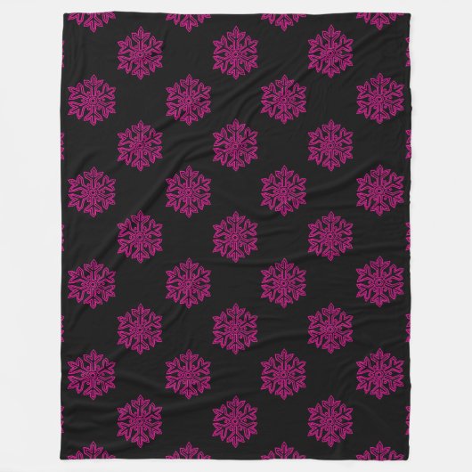 Einfach Weihnachtskollektion - Schneeflocke Fleecedecke (Vorderseite)