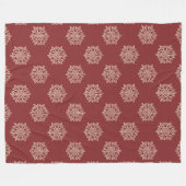 Einfach Weihnachtskollektion - Schneeflocke Fleecedecke (Vorderseite (Horizontal))