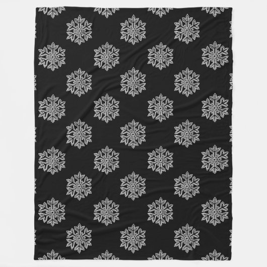 Einfach Weihnachtskollektion - Schneeflocke Fleecedecke (Vorderseite)