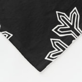 Einfach Weihnachtskollektion - Schneeflocke Fleecedecke (Ecke)