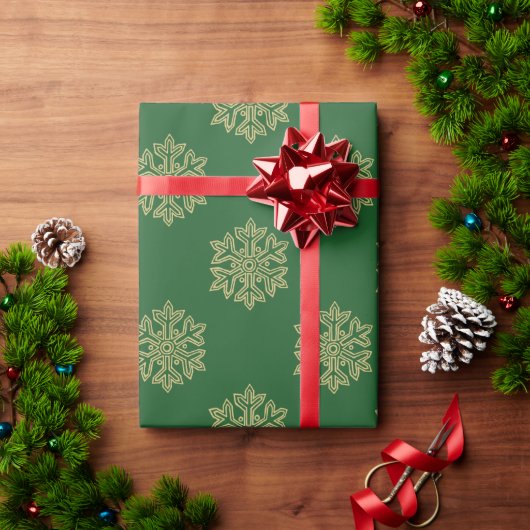 Einfach Weihnachtskollektion - Schneeflocke Geschenkpapier (Feiertagsgeschenk)