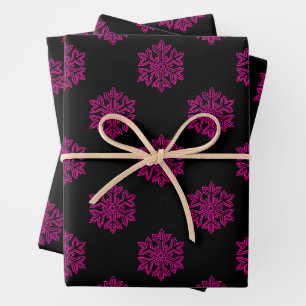 Einfach Weihnachtskollektion - Schneeflocke Geschenkpapier Set