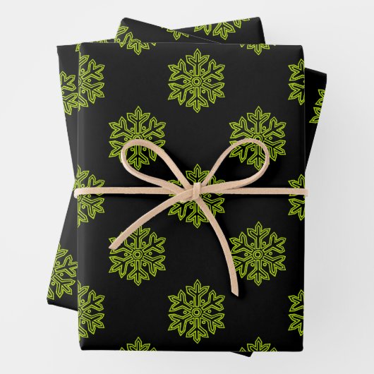 Einfach Weihnachtskollektion - Schneeflocke Geschenkpapier Set (Beispiel)