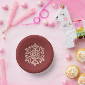 Einfach Weihnachtskollektion - Schneeflocke Pappteller (Party)