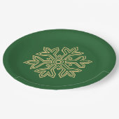 Einfach Weihnachtskollektion - Schneeflocke Pappteller (Schrägansicht)