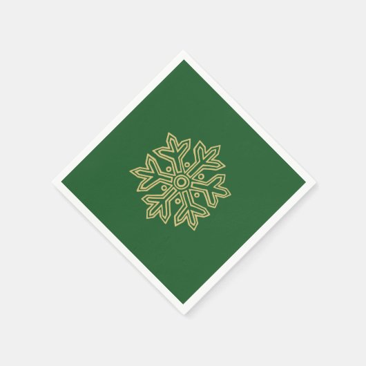 Einfach Weihnachtskollektion - Schneeflocke Serviette (Ecke)