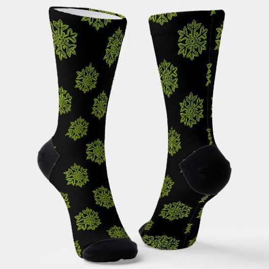Einfach Weihnachtskollektion - Schneeflocke Socken (Gewinkelt)