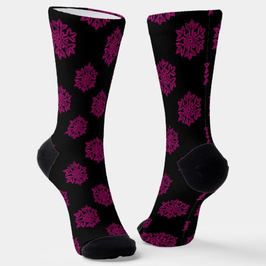 Einfach Weihnachtskollektion - Schneeflocke Socken (Gewinkelt)