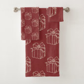 Einfach Weihnachtskollektion - vorhanden Badhandtuch Set (Insitu)